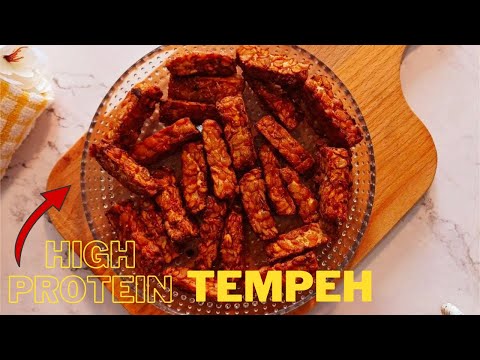 The best air fryer TEMPEH recipe | Healthy High Protein | ASMR Cooking