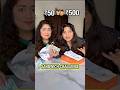 50 Vs 500 Sandwich Challenge Cheap Vs Expensive Food Comparison Funnyshorts Foodchallenge