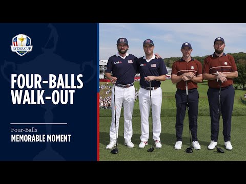 First Tee Walk-Out for Saturday Four-Balls! | 2025 Ryder Cup