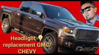 How to replace headlight bulbs 2014-2019 GMC SIERRA/ SILVERADO