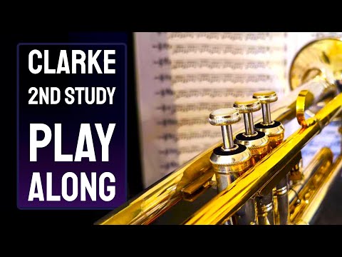 Complete Clarke Second Study - Trumpet Play Along