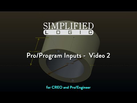 Pro/Program INPUTS for CREO & Pro/E - Video 2