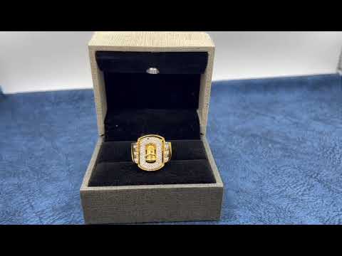 Male a-405 gold forming shivling men ring, 6.80 gm (approx)