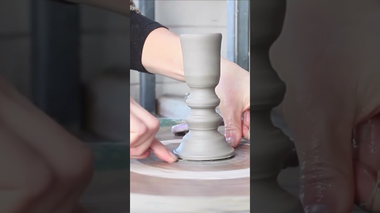 Pottery Candle Sticks 🕯️- full tutorial of how to make these is over on my Patreon.
