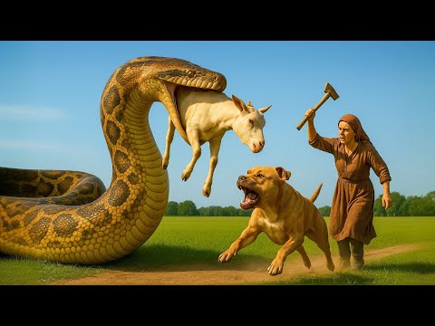 Giant Python Attacks Goat — But Watch What This Dog Does Next!