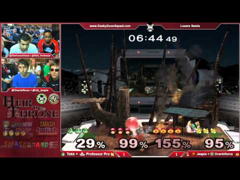 Heir2 - Tekk + VwS|Professor Pro Vs. LLL.Jeapie + GGs|Overtriforce - Losers Semis - Melee Doubles