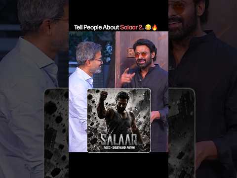 Prabhas Asks for His Birthday Gift: “When Is Salaar 2?” 😂🔥 | Prashanth Neel