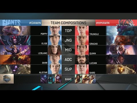 GIA vs HMA Highlights Game 2 - GIANTS vs Huma - 2016 EU Summer Promotion Tournament