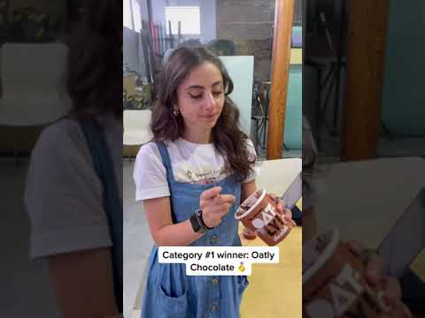 Taste testing dairy-free ice cream