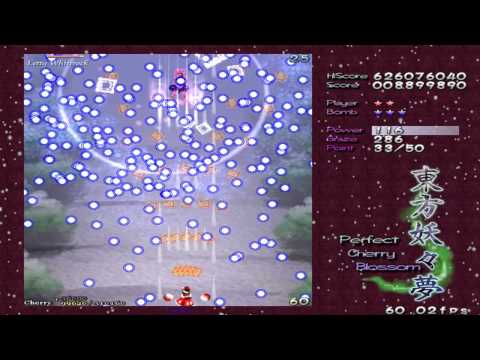 Cherry Playthrough: Letty Whiterock (PCB Stage 1 Lunatic)
