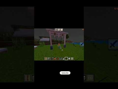 😍🤩how to build a working swing in minecraft😁😆 #minecraft #shorts #minecraftideas