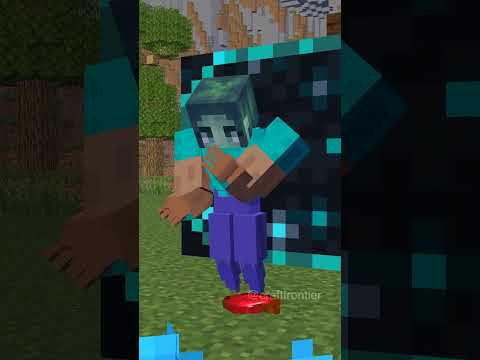 Zombie Girl and Steve Swapped Bodies and Fell in Love - Monster School Minecraft Animation #shorts