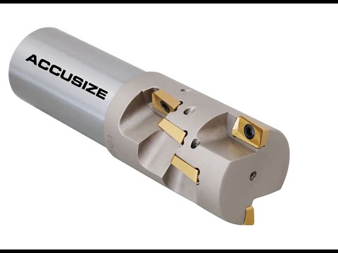 Accusize - 1-3/4 inch Indexable Weldon Shank End Mill, Heavy Duty Cut, #5508-0006