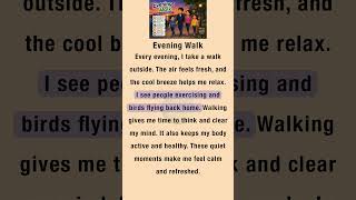 Evening Walk Story | Easy English | Daily Routine