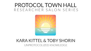 Researcher Salon with Kara Kittel &amp; Toby Shorin | Unprotocolized Knowleldge