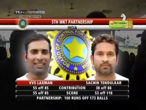 VVS Laxman 103 vs Sri Lanka @Colombo 3rd Test Match Cricket 2nd Innings'2010 - Brilliant Batting !!!