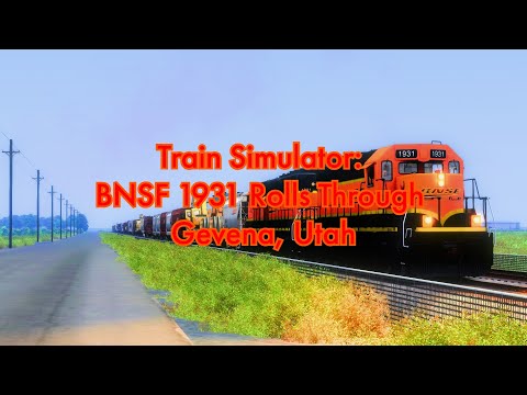 4K Train Simulator: BNSF 1931 Rolls Through Gevena, Utah