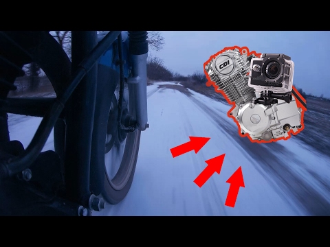 Зимний дрифт/Съёмка с двигателя!