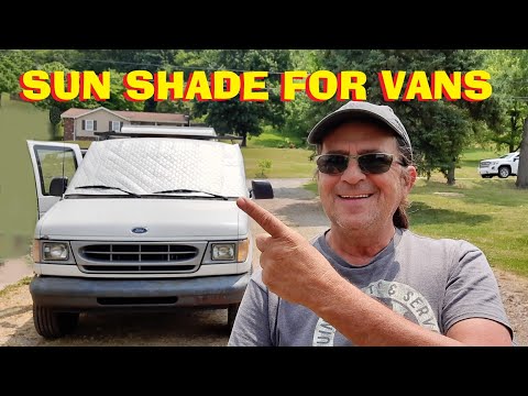 Sun Shade Windshield Cover For Vans & RVs From BougeRV On Amazon - Fits Ford E Series Vans