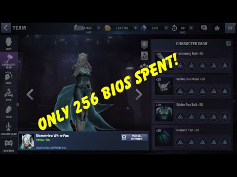 How to upgrade a character's gears to level 20 with LESS amount of bios!!!!