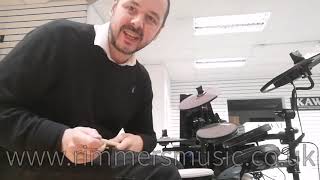 Video thumbnail for Carlsbro CSD130 Compact Electronic Drum Kit - Rimmers Music by Rimmers Music