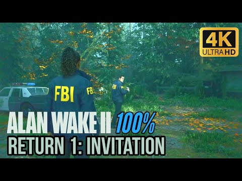 Alan Wake 2 - Return 1: Invitation | 100% Walkthrough [Collectibles, Puzzles, Trophies]