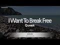 Queen-I Want To Break Free (Karaoke Version)