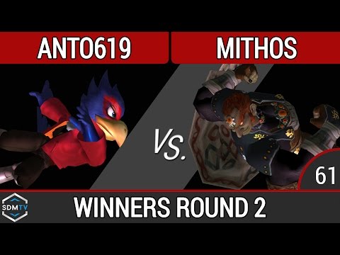SDSU Biweekly 61 - B2S | Anto619 (Falco) vs. HFFC | Mithos (Ganon) - SSBM WR2 - Smash Melee