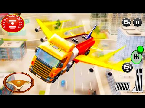Flying Oil Tanker Transporter Truck Simulator Game - Android GamePlay