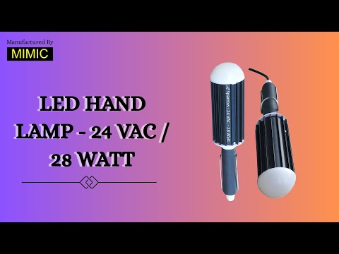 LED Hand Lamp / 24 VAC / 28 Watt / Safety lamp / Maintenance Lamp / Inspection lamp
