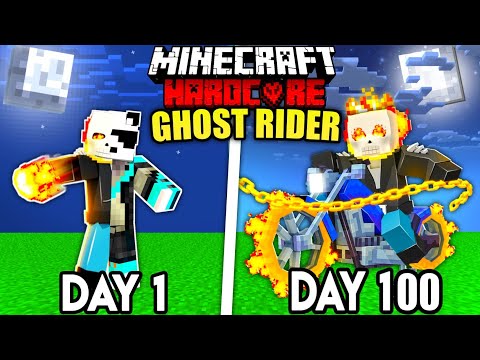I Survived 100 Days as GHOST RIDER in Minecraft Hardcore (Hindi)