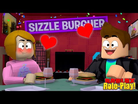 Roblox Roleplay Molly And Luke Date At Sizzleburger The - kids youtube roblox molly