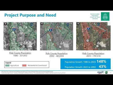 Public Hearing  451419 1 Central Polk Parkway East from US 17 92 south of Power Line Rd to SR 538