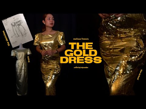 I made Gold dress for Melissa Francis ( 1st time attend Iban wedding )