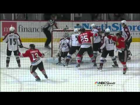 Daniel Carcillo's Last Minute Game-Winner Goal! Colorado Avalanche vs Chicago Blackhawks (2-3)