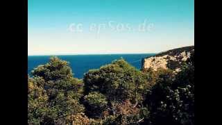 Blue Mediterranean Sea in Sardinia Island of Italy