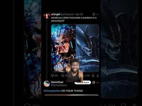 Would You Rather Run Into A Predator Or Xenomorph? #shorts #meme