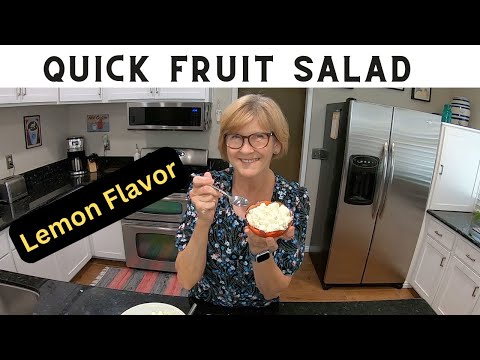 Quick Fruit Salad * Lemon Flavor * Easy Recipe