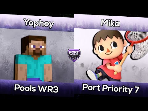 Yophey (Steve) vs Mika (Villager) - Port Priority 7 Pools Winners Round 3