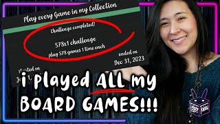 I DID IT!!!! | Dec 2023 Board Game Plays ❄️
