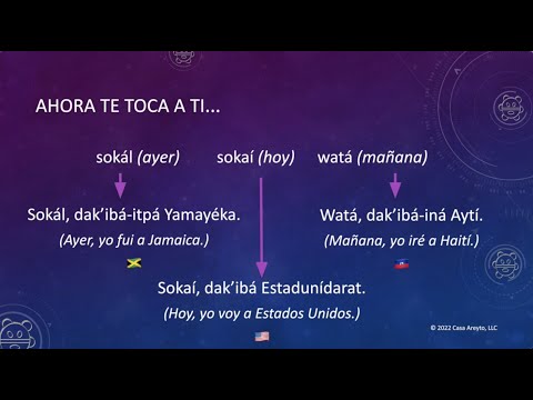 Let's Talk Taíno en español 24 - Ayer, hoy y mañana