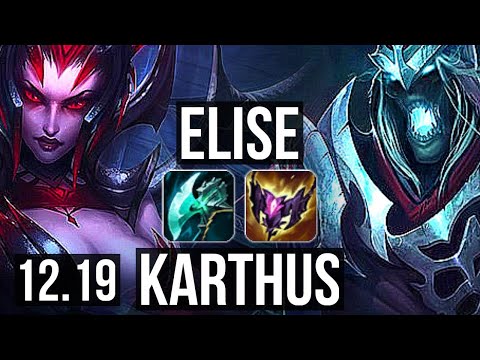 ELISE vs KARTHUS (JNG) | 10/0/6, 66% winrate, Legendary | EUW Master | 12.19