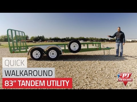 83" Tandem Axle Channel Utility (UL) Quick Walkaround