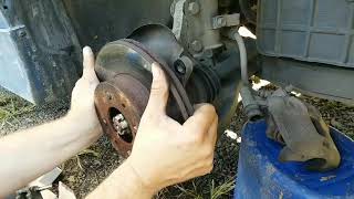 2000-02  Hyundai Accent how to replace front rotors and brakes