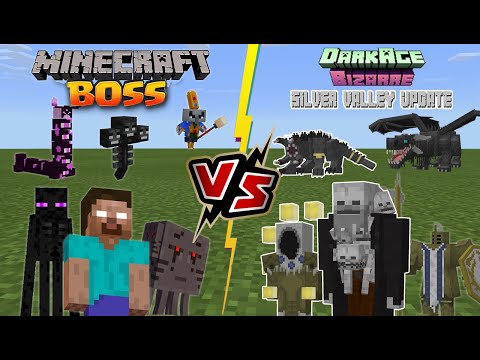 CoolFire Gaming - Minecraft BOSSES VS DarkAge Bizarre Silver Valley Update [DUNGEONS BOSSES VS DARKAGE BOSSES]