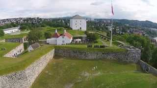 preview picture of video 'Kristiansten Fortress from the air'