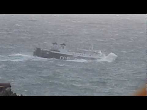 Medmar, mare forte, golfo di Napoli 29 novembre 2012.