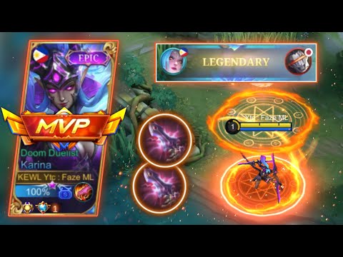 KARINA PENETRATION BUILD - TOP GLOBAL KARINA GAMEPLAY - KARINA TUTORIAL - MLBB