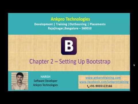Bootstrap Chapter 2 - Setting up bootstrap