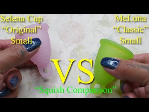 Selena Original vs MeLuna Classic SMALL - Menstrual Cup Squish
